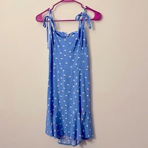 Target brand-Wild Fable dress, sky blue with small flowers, Size: L